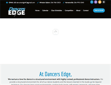 Tablet Screenshot of dancersedge.com